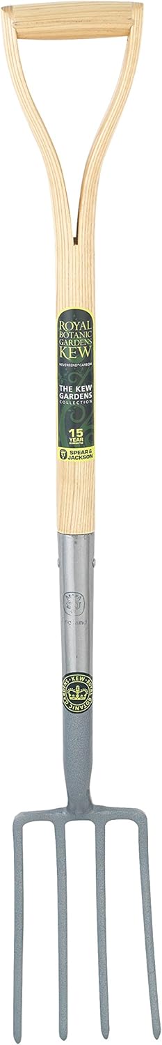 Spear & Jackson Kew Gardens Collection 1684SYDKEW High Carbon Steel Solid Forged Spade Fork Blue