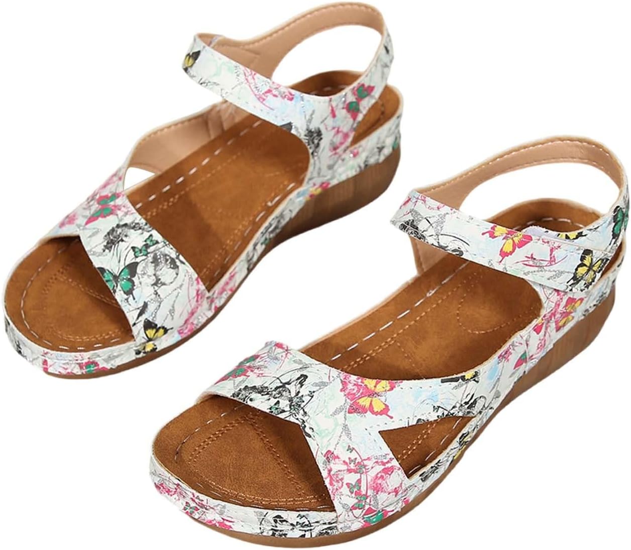 OverDose Boutique Casual Side Hollow Belt Adhesive Roman Shoes Women’s Sandals Elegant Women’s Sandals